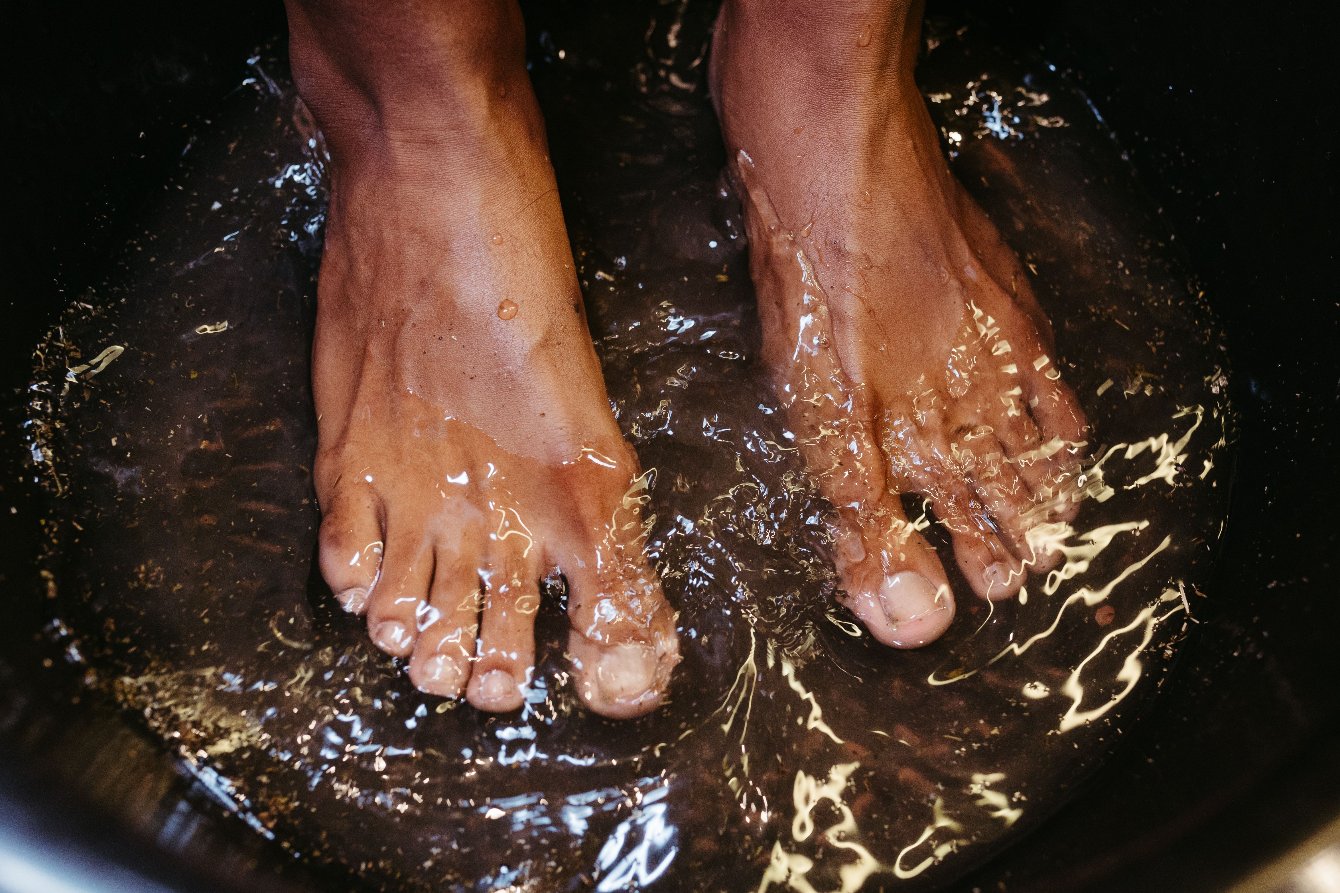 Relaxing spa hand and foot soak